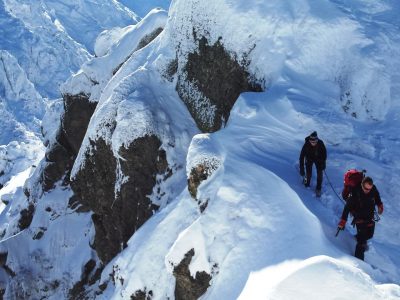 [Alpinisme en Corse] Passage délicat juste sous le sommet