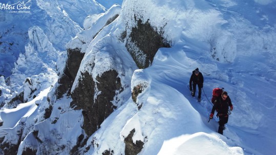 [Alpinisme en Corse] Passage délicat juste sous le sommet
